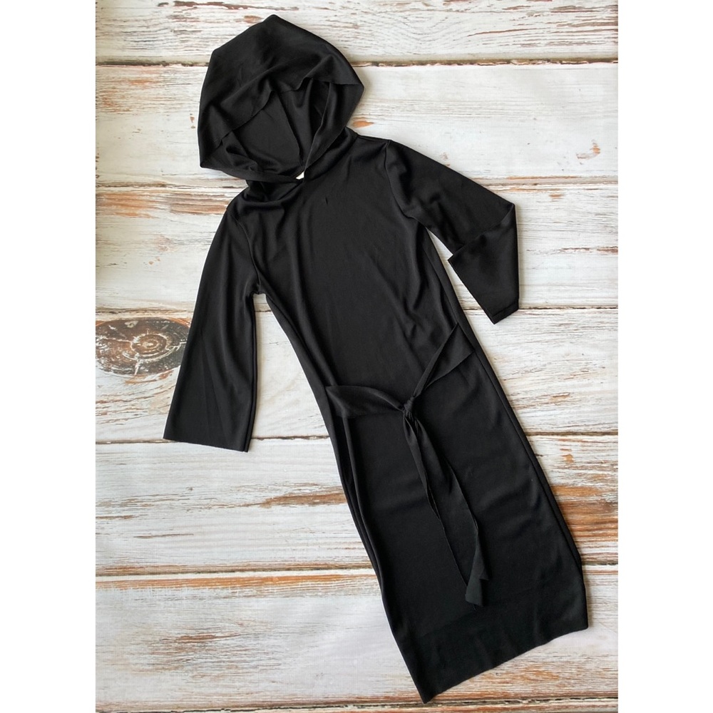 Black hooded robe costume 3T
